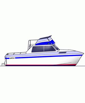 Waverunner 24 - Planing Hull Boat Plan