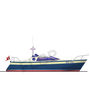 Waverunner 28 Planing Hull Boat Plan