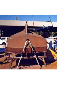 Coastworker 30 Gallery - completed hull and deck, full displacement version