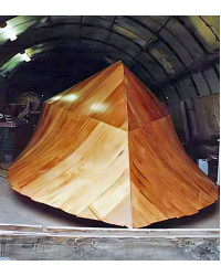Waverunner 33 Gallery - cold moulded boat under construction