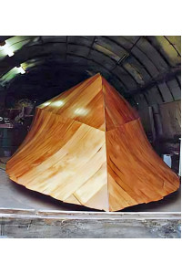 Waverunner 33 Gallery - cold moulded boat under construction