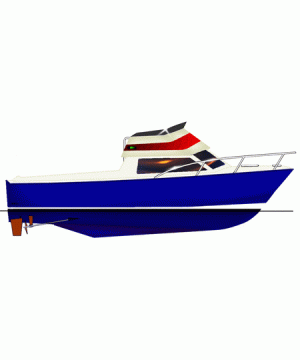 Waverunner 30-33 Planing Hull Boat Plan