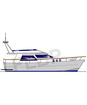 Waverunner 38 Planing Hull Boat Plan