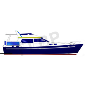 Waverunner 44 Planing Hull Boat Plan