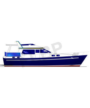 Waverunner 44 Planing Hull Boat Plan