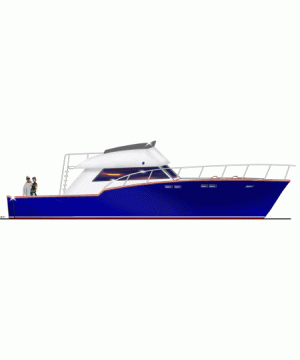 Sports Fisherman 47 Planing Hull Boat Plan