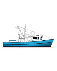 Trawler Yacht 45-48 Boat Plan