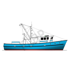 Trawler Yacht 45-48 Boat Plan