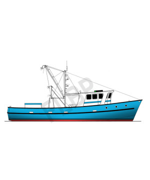 Trawler Yacht 45-48 Boat Plan