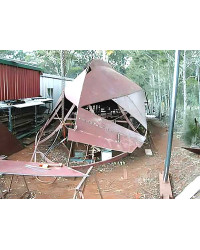 PCF 40 (Pacific Coast Fisherman) Gallery - bow shaping and turning the hull p2