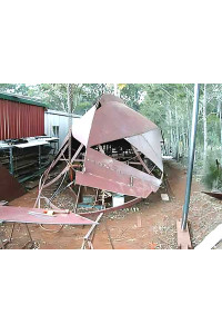 PCF 40 (Pacific Coast Fisherman) Gallery - bow shaping and turning the hull p2