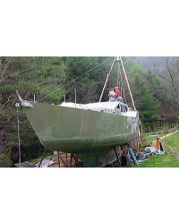 Roberts 432 Gallery - aluminium radius chine R432 under construction