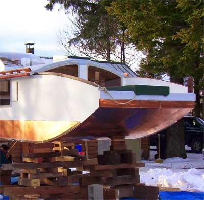 Hull built in copper-nickel